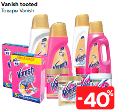 Vanish tooted -40%