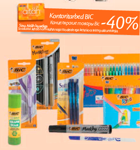 Kontoritarbed BIC -40%