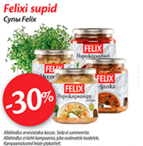 Felixi supid  -30%