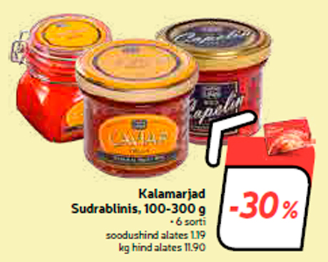 Икра Sudrablinis, 100-300 г  -30%