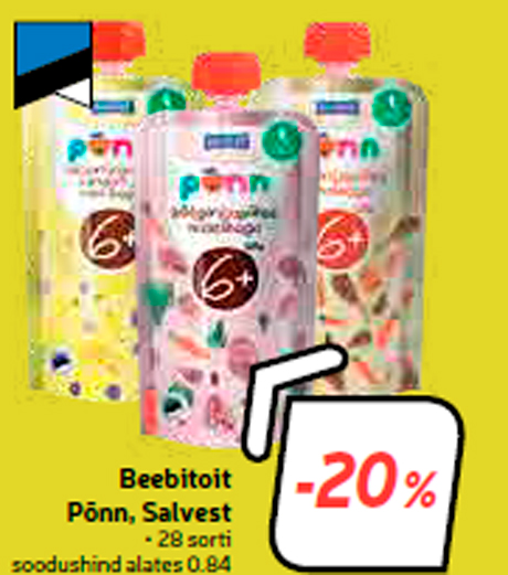 Beebitoit Põnn, Salvest  -20%
