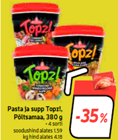 Макароны и суп Topz!, Põltsamaa, 380 г