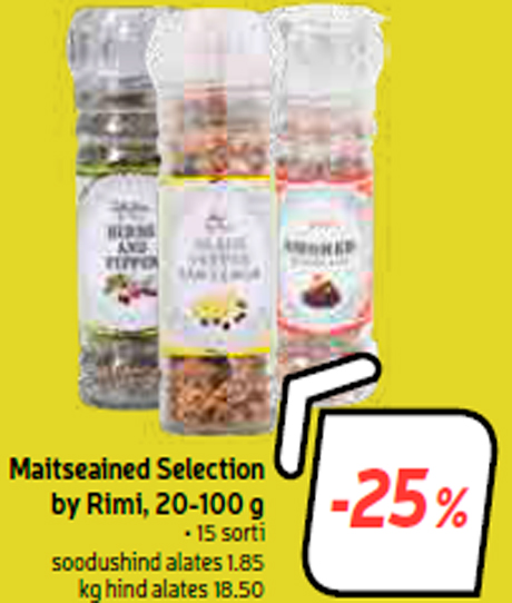 Выбор специй Rimi, 20-100 г  -25%
