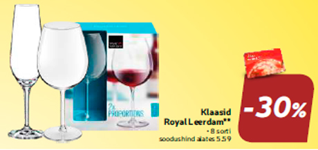 Бокалы   Royal Leerdam** -30%