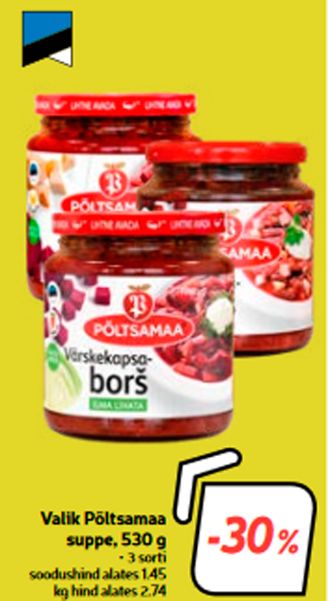 Valik Põltsamaa suppe, 530 g  -30%