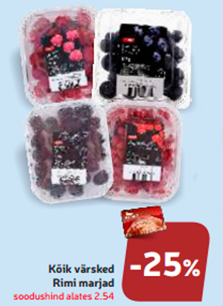 Все свежие ягоды Rimi -25%