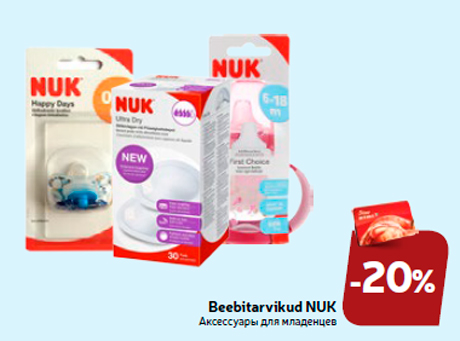 Beebitarvikud NUK  -20%