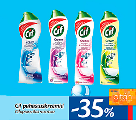 Cif puhastuskreemid  -35%