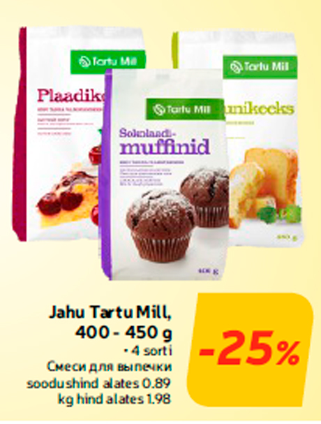 Jahu Tartu Mill, 400 - 450 g  -25%