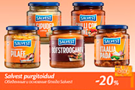 Обеденные и основные блюда Salvest  -20%