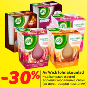 AirWick lõhnaküünlad -30%
