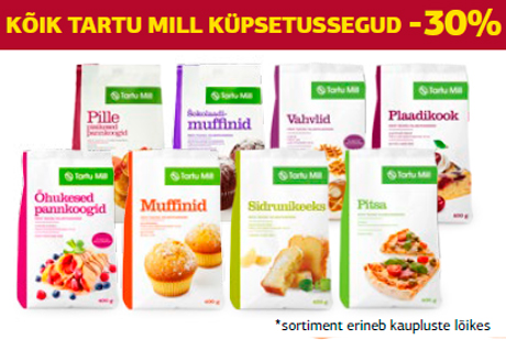 Все смеси для выпечки Tartu Mill -30%