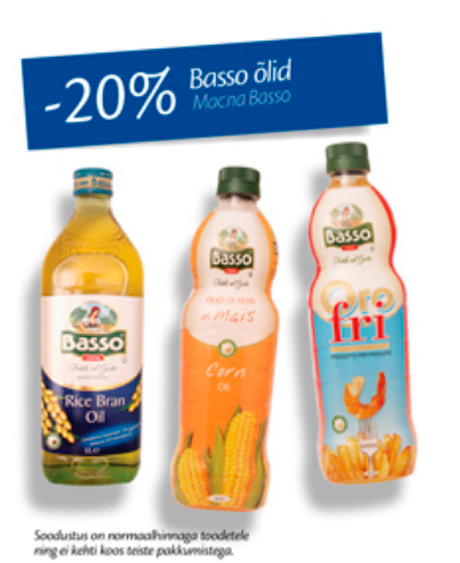 Масло Basso  -20%