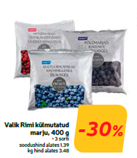 Выбор замороженных ягод Rimi, 400 г  -30%
