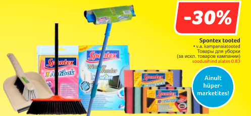 Spontex tooted   -30%