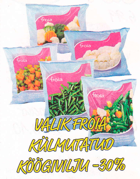 VALIK FROIA KÜLMUTATUD KÖÖGIVILJU  -30%