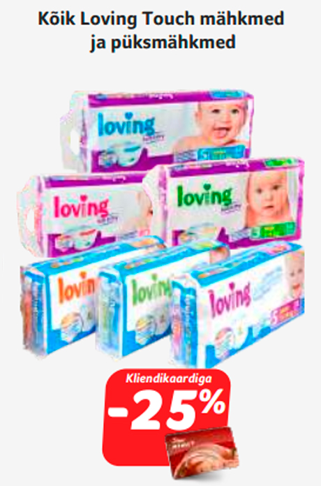 Kõik Loving Touch mähkmed  ja püksmähkmed  -25%
