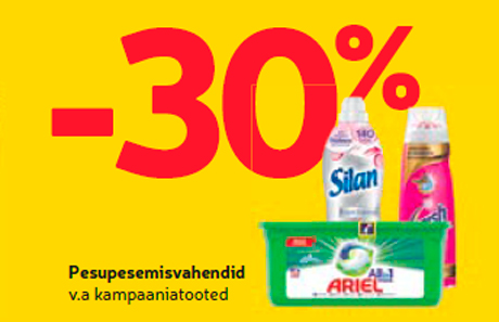 Pesupesemisvahendid  -30%
