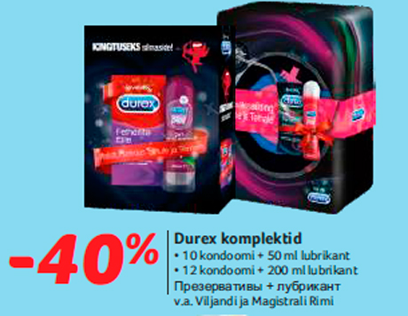 Durex komplektid  -40%