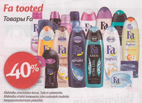 Fa tooted  -40%