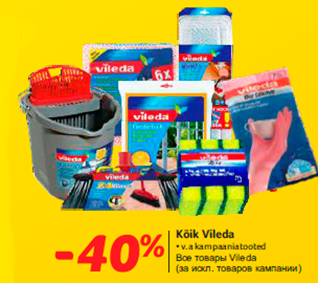 Kõik Vileda  -40%