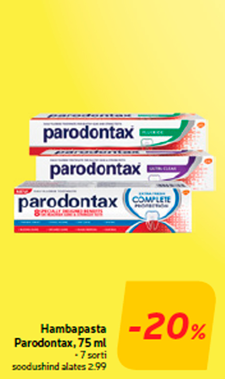 Зубная паста Parodontax, 75 мл  -20%
