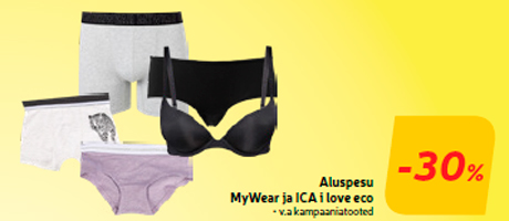 Нижнее белье MyWear ja ICA i love eco  -30%