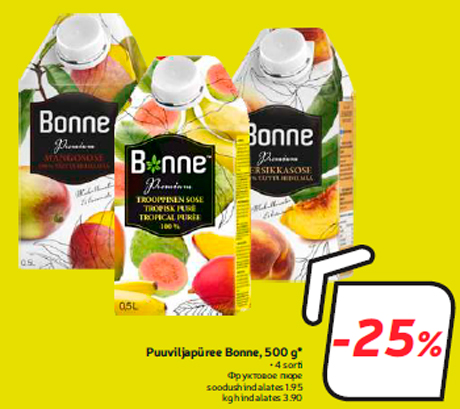 Фруктовое пюре  -25%