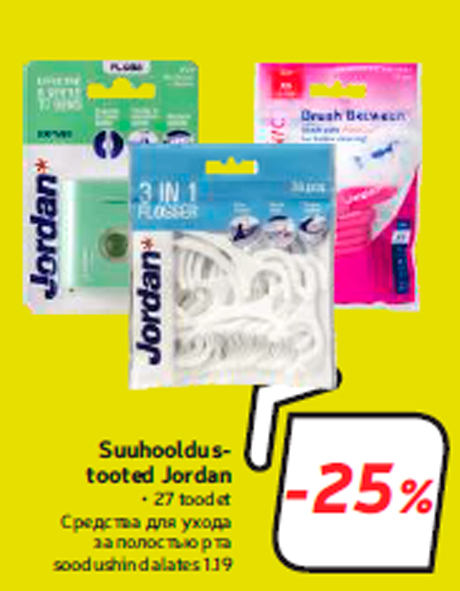 Suuhooldustooted Jordan  -25%