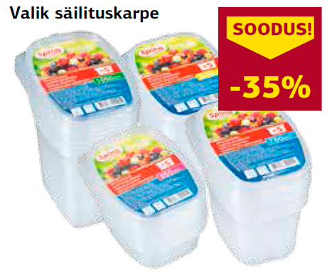 Valik säilituskarpe  -35%