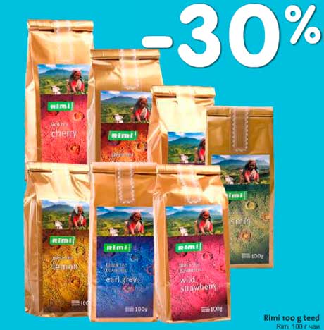 Rimi 100 г чаи -30%