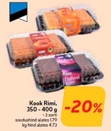 Kook Rimi, 350 - 400 g  -20%
