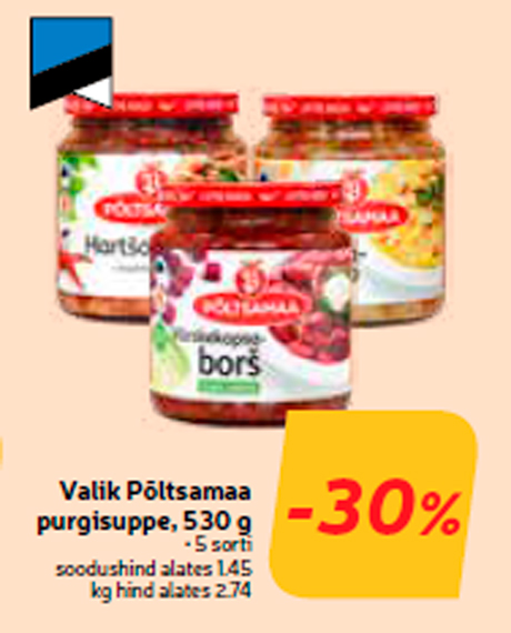 Valik Põltsamaa purgisuppe, 530 g  -30%
