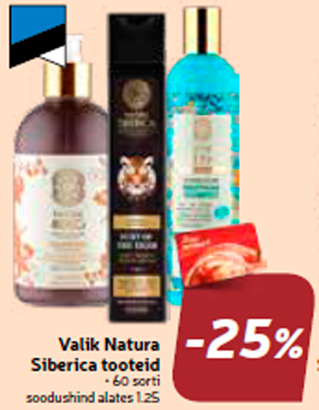 Valik Natura Siberica tooteid  -25%