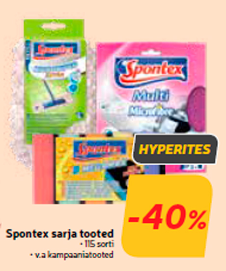 Spontex sarja tooted  -40%

