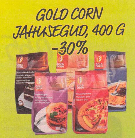 МУЧНЫЕ СМЕСИ GOLD CORN  -30%
