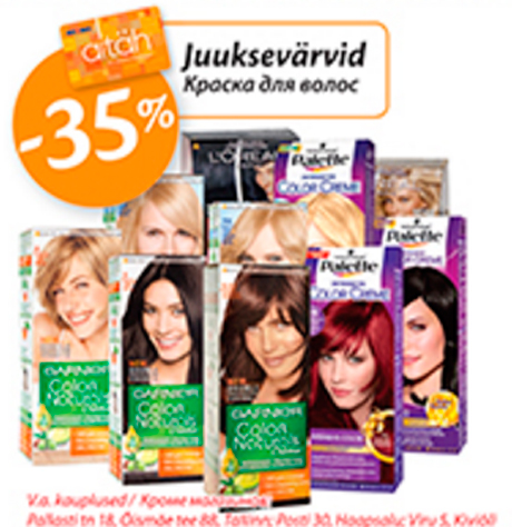 Juuksevärvid  -35%