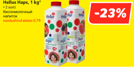 Hellus Haps, 1 kg*  -23%