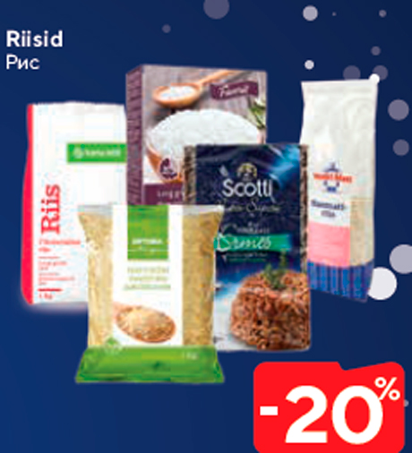 Riisid  -20%