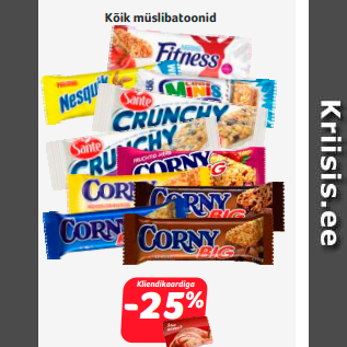 Kõik müslibatoonid -25%

