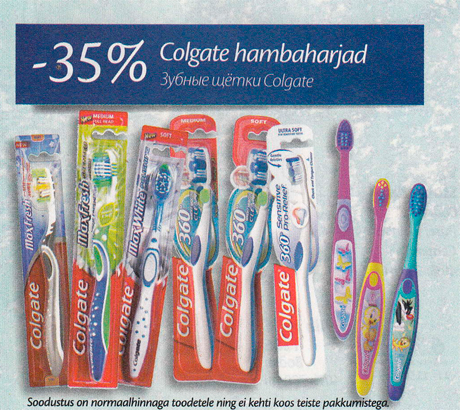 Colgate hambaharjad  -35%