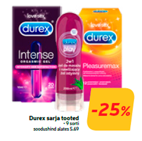 Продукты серии Durex  -25%
