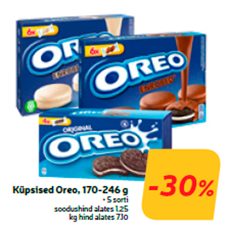 Печенье Oreo, 170-246 г  -30%
