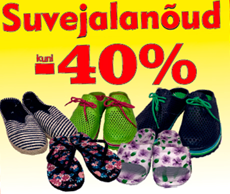 Suvejalanõud  kuni -40%