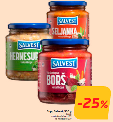 Supp Salvest, 530 g -25%
