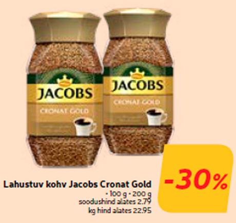 Lahustuv kohv Jacobs Cronat Gold -30%