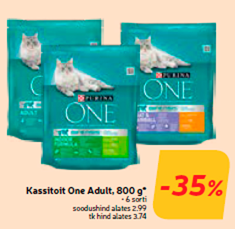 Kassitoit One Adult, 800 g* -35%