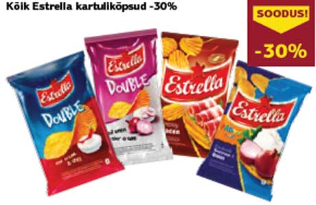 Все картофельные чипсы Estrella -30%