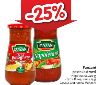 Соусы для пасты Panzani -25%
