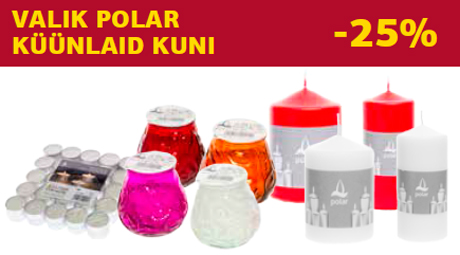 Valik Polar  küünlaid kuni  -25%
